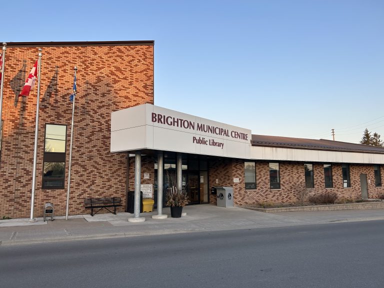 Brighton Real Estate: Brighton Municipal Building II combines traditional and modern architectural elements with its brick structure and large, inviting windows, set against a backdrop of mature trees in Brighton.